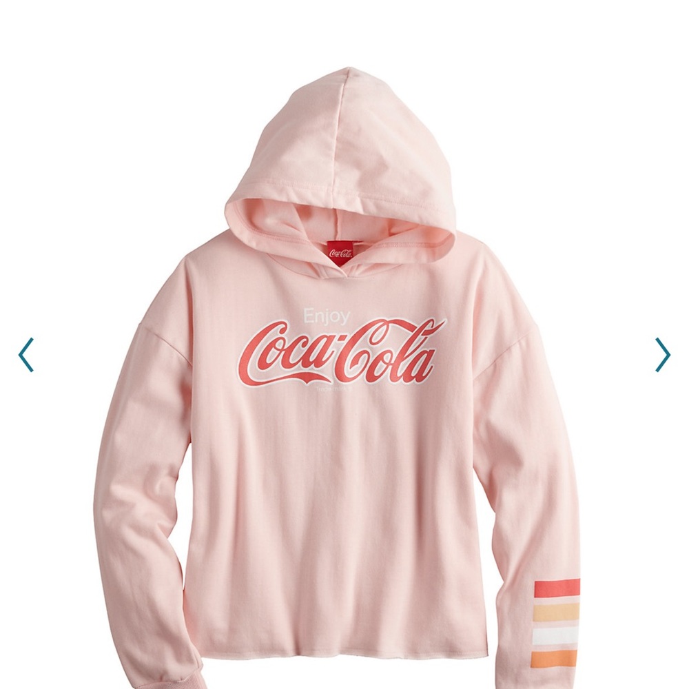 New Juniors' Coca-Cola Cropped
Fleece Hoodie